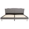 vidaXL Lit avec matelas Gris clair Tissu 180x200 cm