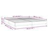vidaXL Cadre de lit gris clair 160x200 cm tissu