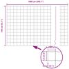 vidaXL Cl&ocirc;ture avec poteau Vert 1,4 x 10 m Acier et PVC