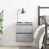 vidaXL Table de chevet murale gris b&eacute;ton 38x34x40 cm