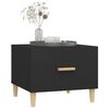 vidaXL Table basse Noir 50x50x40 cm Bois d'ing&eacute;nierie