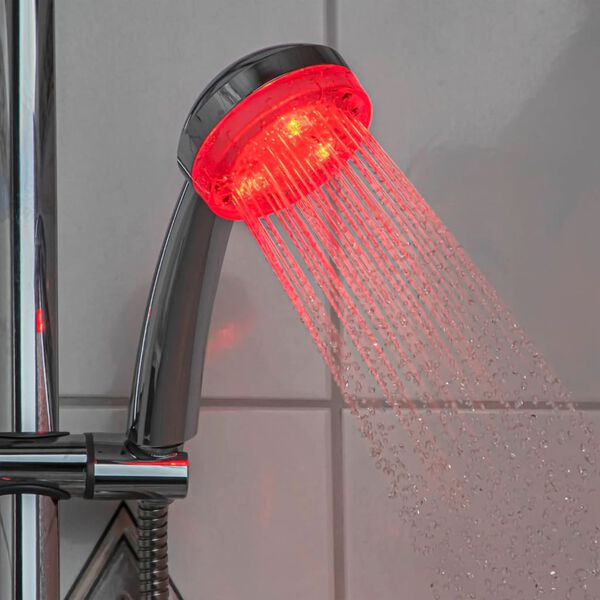 HI Pomme de douche &agrave; LED 8 cm