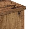 vidaXL Cabinet de salle de bain avec porte Bois Ancien 30 x 35 x 80 cm