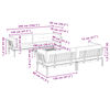 vidaXL Salon palette de jardin avec coussins 5pcs bois d'acacia massif