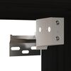 vidaXL Armoires murales 2 pcs Noir 80x30x30 cm Bois de pin massif