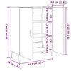 vidaXL Buffet ch&ecirc;ne noir 69,5x34x90 cm bois d'ing&eacute;nierie