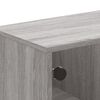 vidaXL Table basse avec portes en verre sonoma gris 68,5x50x50 cm