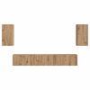 vidaXL Ensemble meuble TV 5 pcs Ch&ecirc;ne artisanal Bois d'ing&eacute;nierie