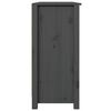 vidaXL Buffet Gris 100x35x74 cm Bois massif de pin