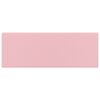 vidaXL Lavabo carré de luxe à trop-plein Rose mat 41x41 cm Céramique
