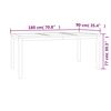 vidaXL Ensemble à manger de jardin 4 pcs Bois de teck massif