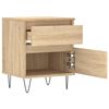 vidaXL Table de chevet ch&ecirc;ne sonoma 40x35x50 cm bois d&rsquo;ing&eacute;nierie