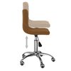 vidaXL Chaises pivotantes &agrave; manger lot de 2 Marron Velours