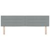 vidaXL T&ecirc;te de lit avec t&ecirc;te de lit Gris clair 180 cm Cuir synth&eacute;tique