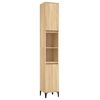 vidaXL Ensemble de meubles de salle de bain 4 pcs ch&ecirc;ne sonoma