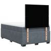vidaXL Sommier &agrave; lattes de lit et matelas gris fonc&eacute; 120x190cm velours