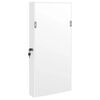 vidaXL Armoire à bijoux avec miroir et éclairage LED mural blanc