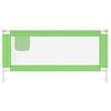 vidaXL Barri&egrave;re de s&eacute;curit&eacute; de lit d'enfant Vert 190x25 cm Tissu