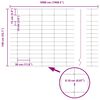 vidaXL Cl&ocirc;ture de prairie Argent&eacute; 50 x 1,4 m Acier galvanis&eacute;