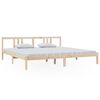 vidaXL Cadre de lit sans matelas bois massif 200x200 cm