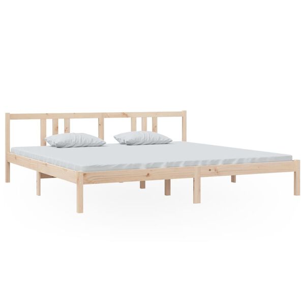 vidaXL Cadre de lit sans matelas bois massif 200x200 cm