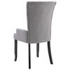 vidaXL Chaises &agrave; manger avec accoudoirs lot de 6 gris clair tissu