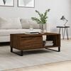 vidaXL Table basse Chêne marron 90x50x36,5 cm Bois d'ingénierie