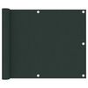 vidaXL &Eacute;cran de balcon Vert fonc&eacute; 75x300 cm Tissu Oxford