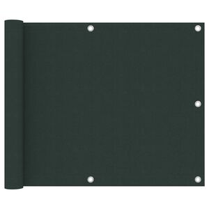 vidaXL &Eacute;cran de balcon Vert fonc&eacute; 75x300 cm Tissu Oxford