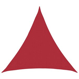 vidaXL Voile d'ombre Rouge 2 x 2 x 2 m HDPE