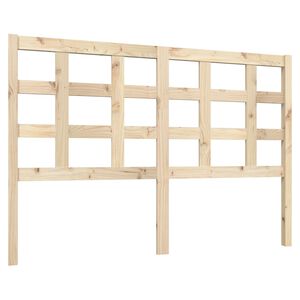 vidaXL T&ecirc;te de lit 140,5x4x100 cm Bois massif de pin