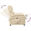 vidaXL Fauteuil Cr&egrave;me Tissu
