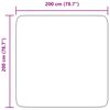 vidaXL Tapis shaggy &agrave; poils longs NAVARRA gris clair 200x200 cm