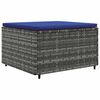 vidaXL Salon de jardin 6 pcs avec coussins Gris R&eacute;sine tress&eacute;e