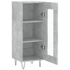 vidaXL Buffet Gris b&eacute;ton 34,5x34x90 cm Bois d'ing&eacute;nierie