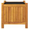 vidaXL Jardini&egrave;re avec doublure 42x42x40 cm bois massif d'acacia