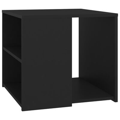 vidaXL Table d'appoint Noir 50x50x45 cm Aggloméré