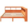 vidaXL Lit biblioth&egrave;que sans matelas cire marron 150x200 cm pin massif