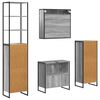 vidaXL Ensemble de mobilier de salle de bain avec tiroir Gris Sonoma