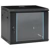 vidaXL Coffrets de r&eacute;seau avec stockage Black 600 x 450 x 510 mm Acier