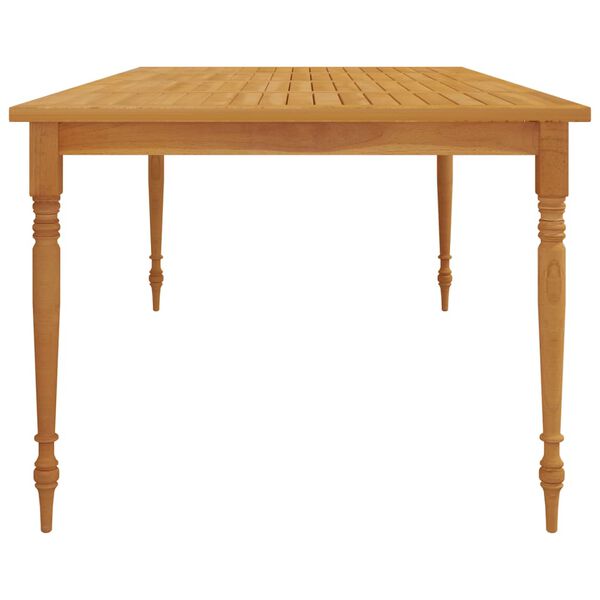 vidaXL Table Batavia 200x100x75 cm Bois de teck solide