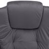 vidaXL Chaise de bureau de massage Gris fonc&eacute; Velours