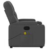 vidaXL Fauteuil de massage inclinable Gris fonc&eacute; Tissu
