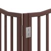 vidaXL Barri&egrave;re pour chien porte pliable 12 panneaux bois de peuplier