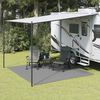vidaXL Tapis de tente gris clair 3x3 m