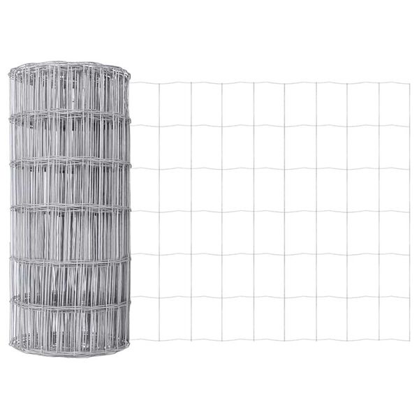 vidaXL Cl&ocirc;ture Euro 0,4 x 10 m Fer rev&ecirc;tu de PVC