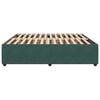 vidaXL Cadre de lit sans matelas vert fonc&eacute; 200x200 cm velours