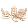 vidaXL Ensemble de salon de jardin 5 pcs bois massif d'&eacute;pic&eacute;a