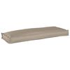 vidaXL Coussin Tissu Oxford Taupe 110 x 40 x 8 cm