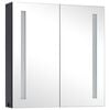 vidaXL Armoire de salle de bain &agrave; miroir LED 62x14x60 cm